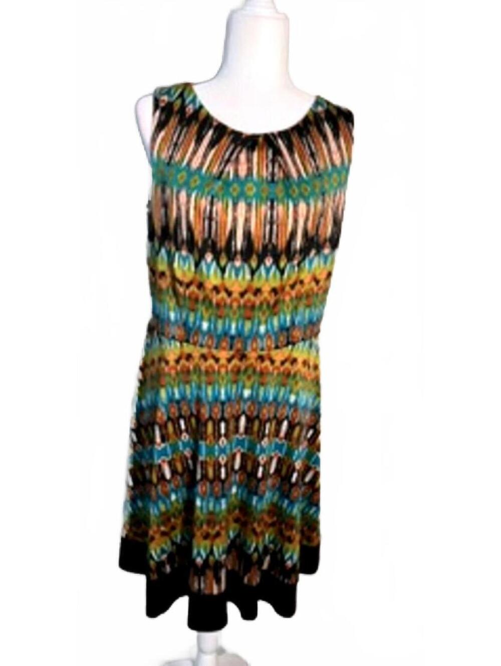 AB Studio Sleeveless Knee length Dress Size L